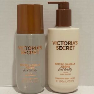 Victoria’s Secret NEW Spiced Vanilla Creme Body Lotion & Hair & Body Mist